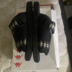 222 Banda Mitel 1 Sandals - Black White Black