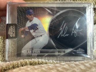 Nolan Ryan Auto 9/10 Topps Chrome Black