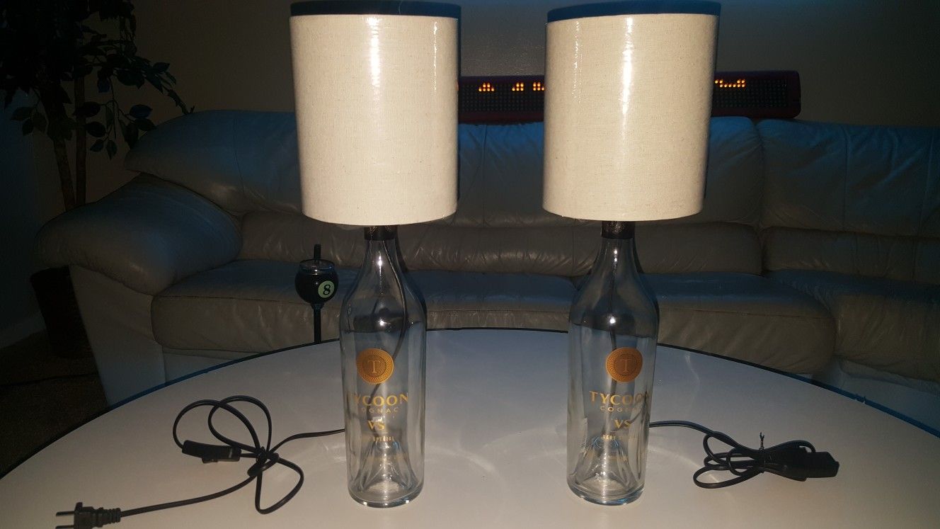 Twin TYCOON Cognac LAMPS