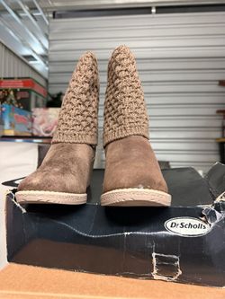Dr. Scholl’s Brown Wedge Boots – Size 9