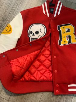 Eisen red/white varsity jacket
