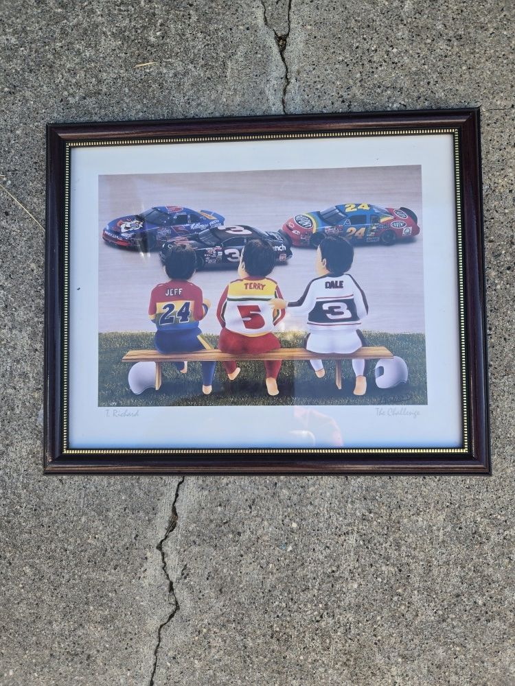 Nascar Collectable  Picture   In Frame