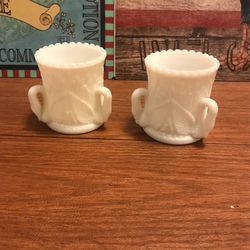 Vintage Milk Glass Inch and Half Tall