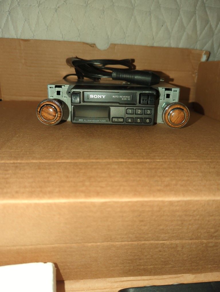 Vintage Car Stereo Cassette Player.