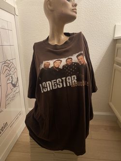 Lonestar Mountains County Music Concert Band Tour Brown tee t-shirt XL