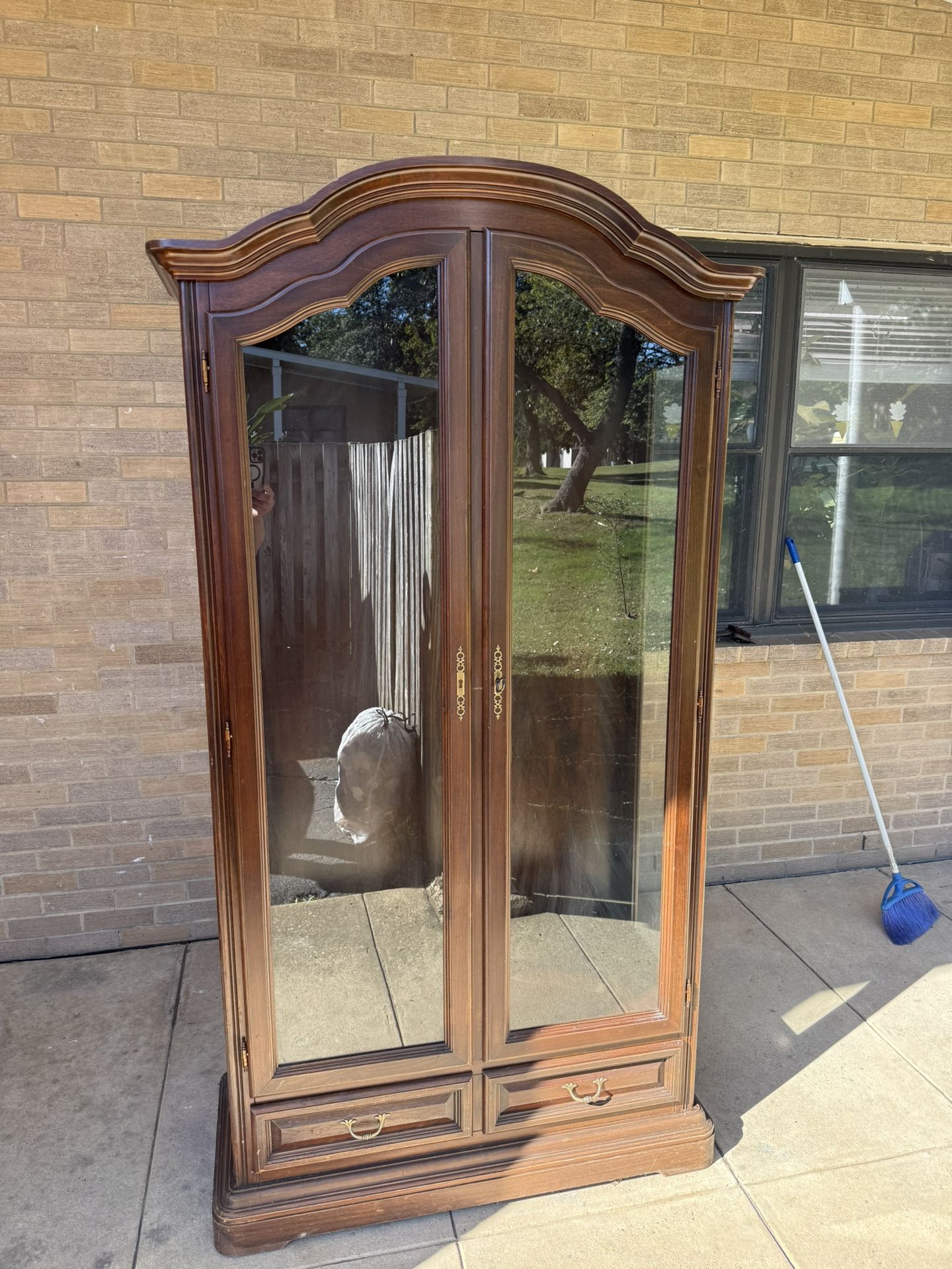 Italian Glass Hutch