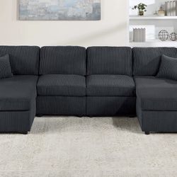 Corduroy Sectional Sofa