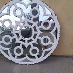 Large Mirror " Barnhouse White Mirror. Like New 