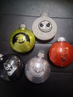 Nightmare Before Christmas Christmas Ornaments Set of 5
