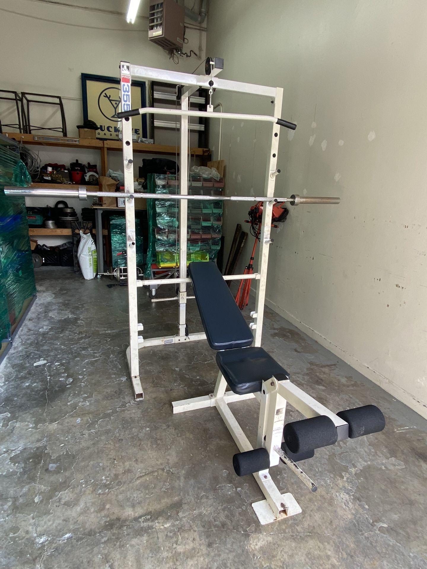 Weider Pro 355 Weight Bench Squat Rack Set for Sale in San Mateo CA OfferUp