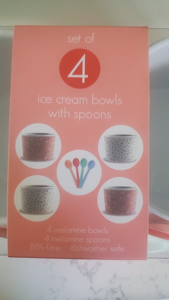 Ice Cream Bowls Set
