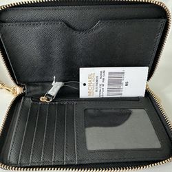 Michael Kors Wristlet Wallet, Black - NEW  w/tags