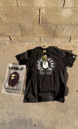 Bape chrome heart shirt