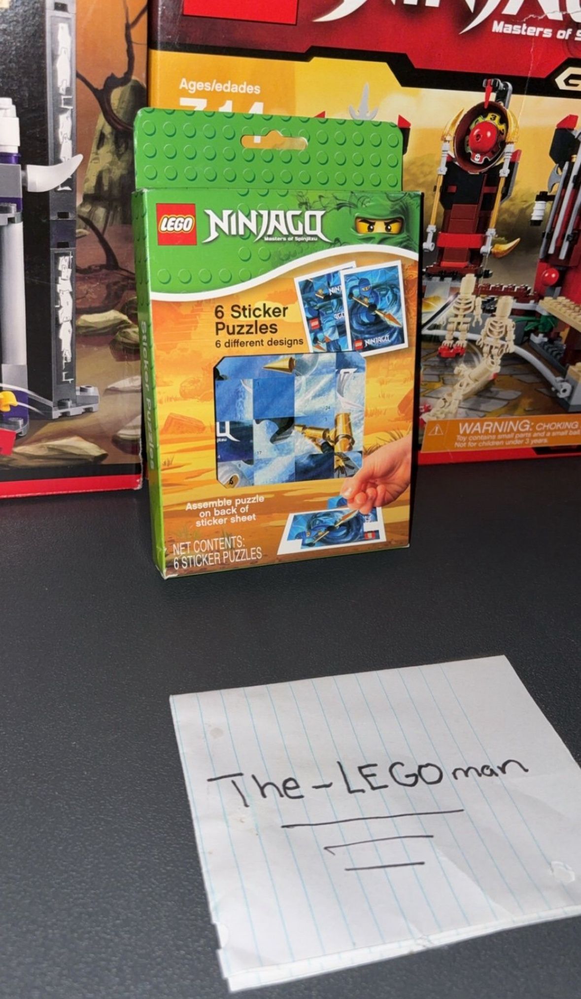 Lego Ninjago Jay sticker puzzle (New)