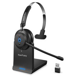 Wireless Headset with Mic, Bluetooth 5.3 Headphones with Microphone, Headset with Microphon