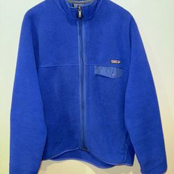 Patagonia Synchilla Snap T Fleece Full Zip Jacket 25395 Blue Men’s Size L Large