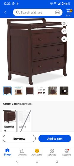 Baby changing dresser cherry wood