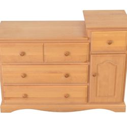 Changing Table + Cabinet (Solid wood)