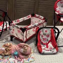Doll Nursery Playset plus Baby Dolls Realistic - Lifelike 20 Inch
