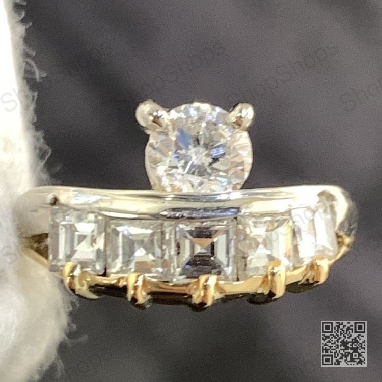 Preloved k18/pt900 diamond ring 1.537ct 5.9g