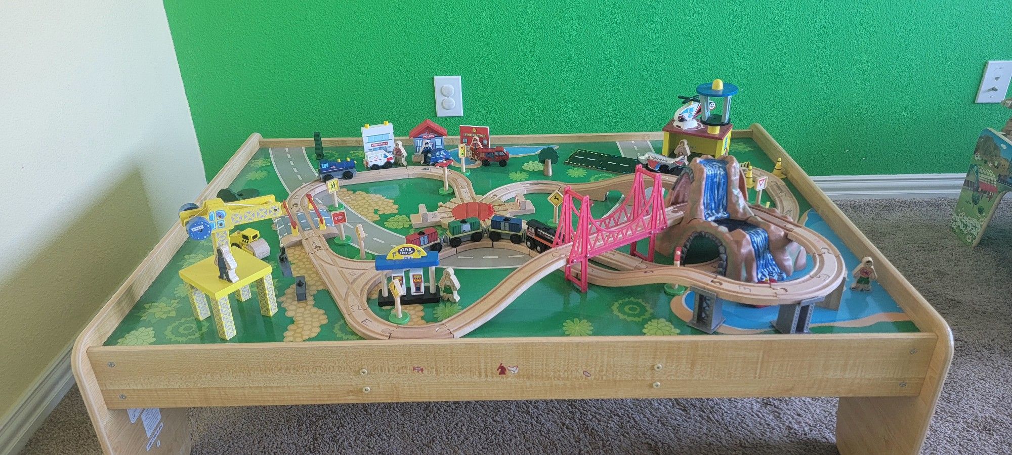 Kids Train City Scape Table - BIG Size