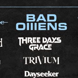 2 AFTERSHOCK TIX FOR SATURDAY