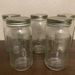 Mason Jars 24 oz (5 in total)