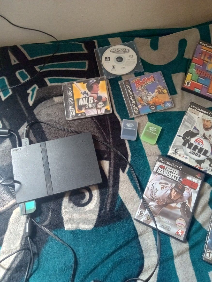 PlayStation 2 And 1 Bundle With 8 Inch Moitor