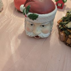 Santa Container Ceramic 