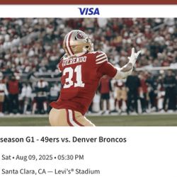 Aug 9th 49ers Vs Broncos Let’s Go