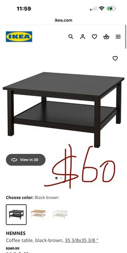 $40 Black Real Wood Coffee Table iKEA Table Moving Sell Free Items Give Away