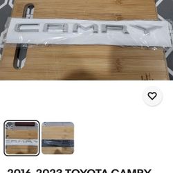 2016-2023 TOYOTA CAMRY  Letter CHROME EMBLEM OVERLAY