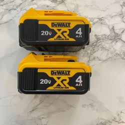 Dewalt 20volt Xr 4.0ah Batteries 