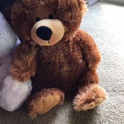 LOT 4 BRAND NEW SOFT STUFFED PLUSH ANIMALS BEARS BUNNY PANDA BEAR RELIGIOUS CROSS GREAT 4 BABY OR KIDS GIFTS!