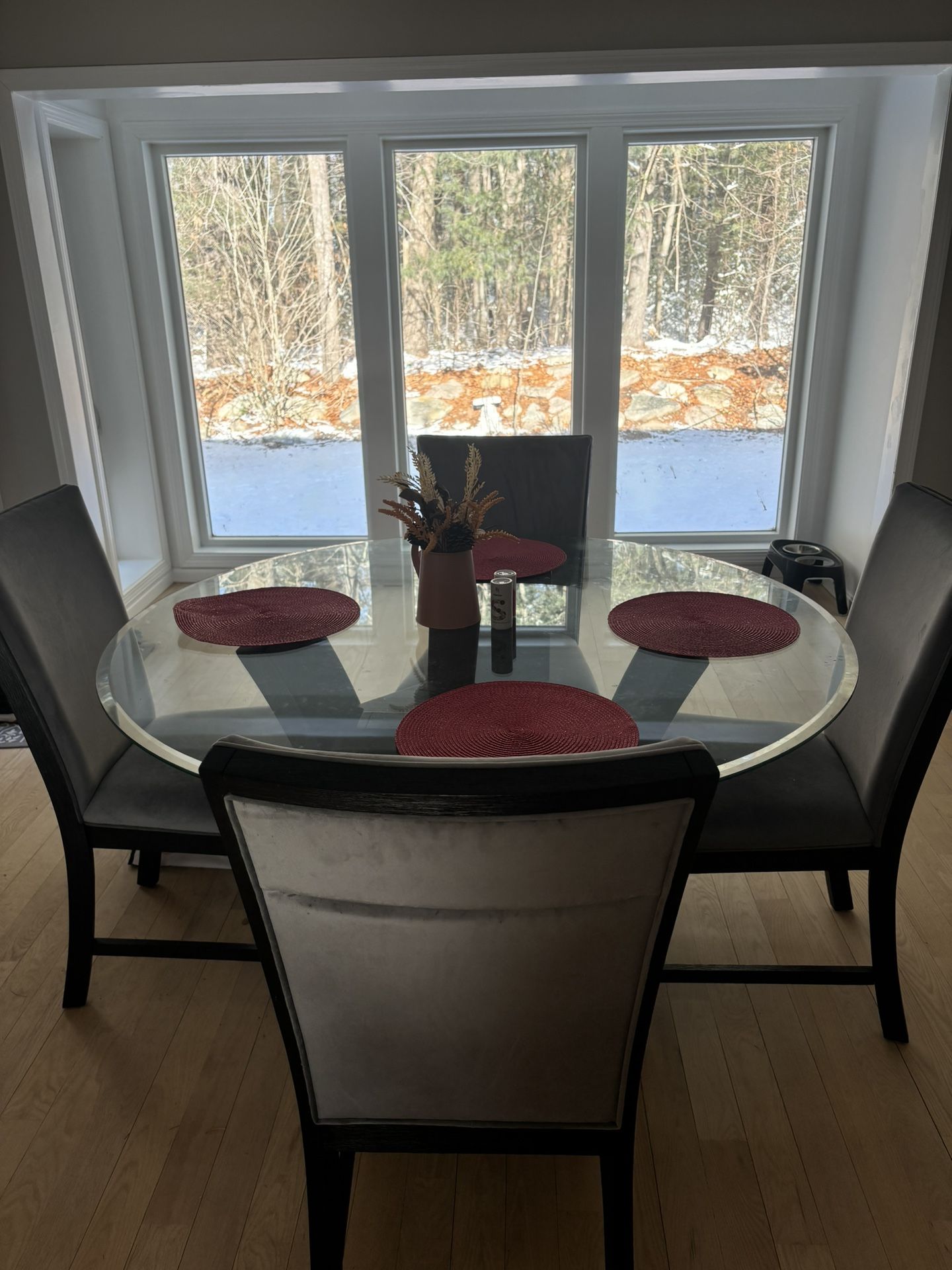 Black 5 piece Dining Room table set