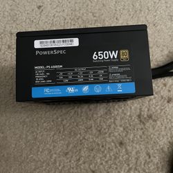 PowerSpec 650W 80+ Gold Power Supply 