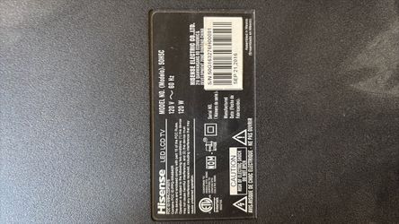 50” Hisense Tv