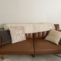 Burnt Orange Futon Couch $150 Or Best Offer