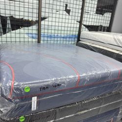 KING SIZE SEALY POSTUREPEDIC ELITE HYBRID (FIRM) MATTRESS & BOX SPRINGS BED SET