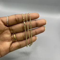 10 KT REAL GOLD FRANCO CHAIN