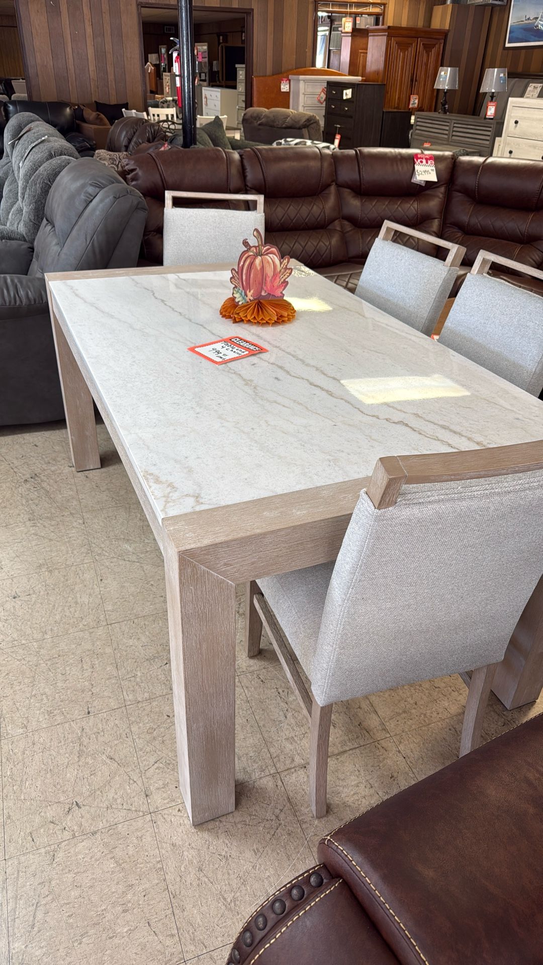 Dinette and four chairs for $1000 brand new