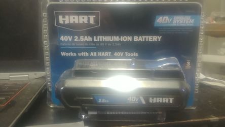 NEW Hart 40V 2.5 lithium-ion Battery