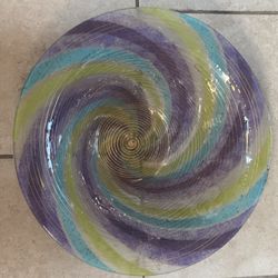 Blown Glass Centerpiece Bowl 