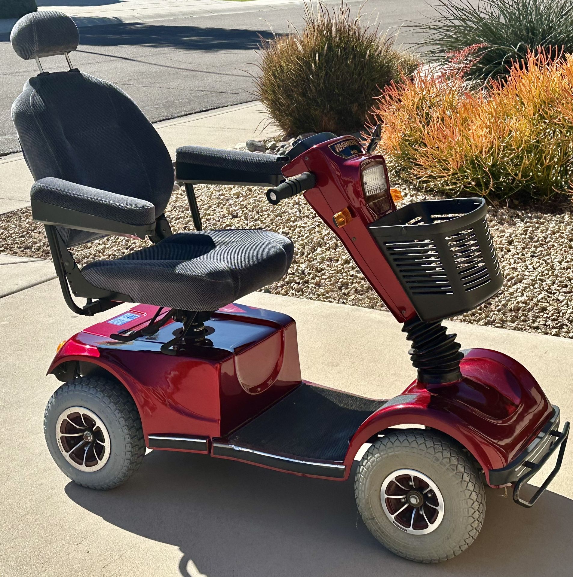 Hurricane PMV Mobility scooter, 4 Wheel, New Batteries & Rear Tires