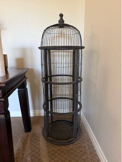 Rustic bird cage