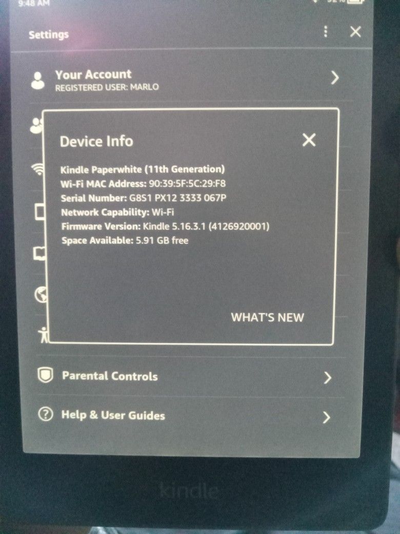 Kindle Paperwhite 11th Generation 16 GB