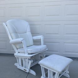 Rocking Chair With Rocking Leg rest 
