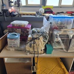 Surger, Sewing Machine,sewing Table, Various Threads