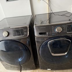 Washer and gas  dryer
