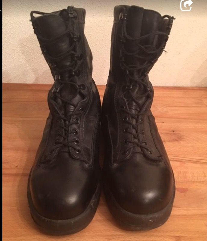 Military boots, size 10.5